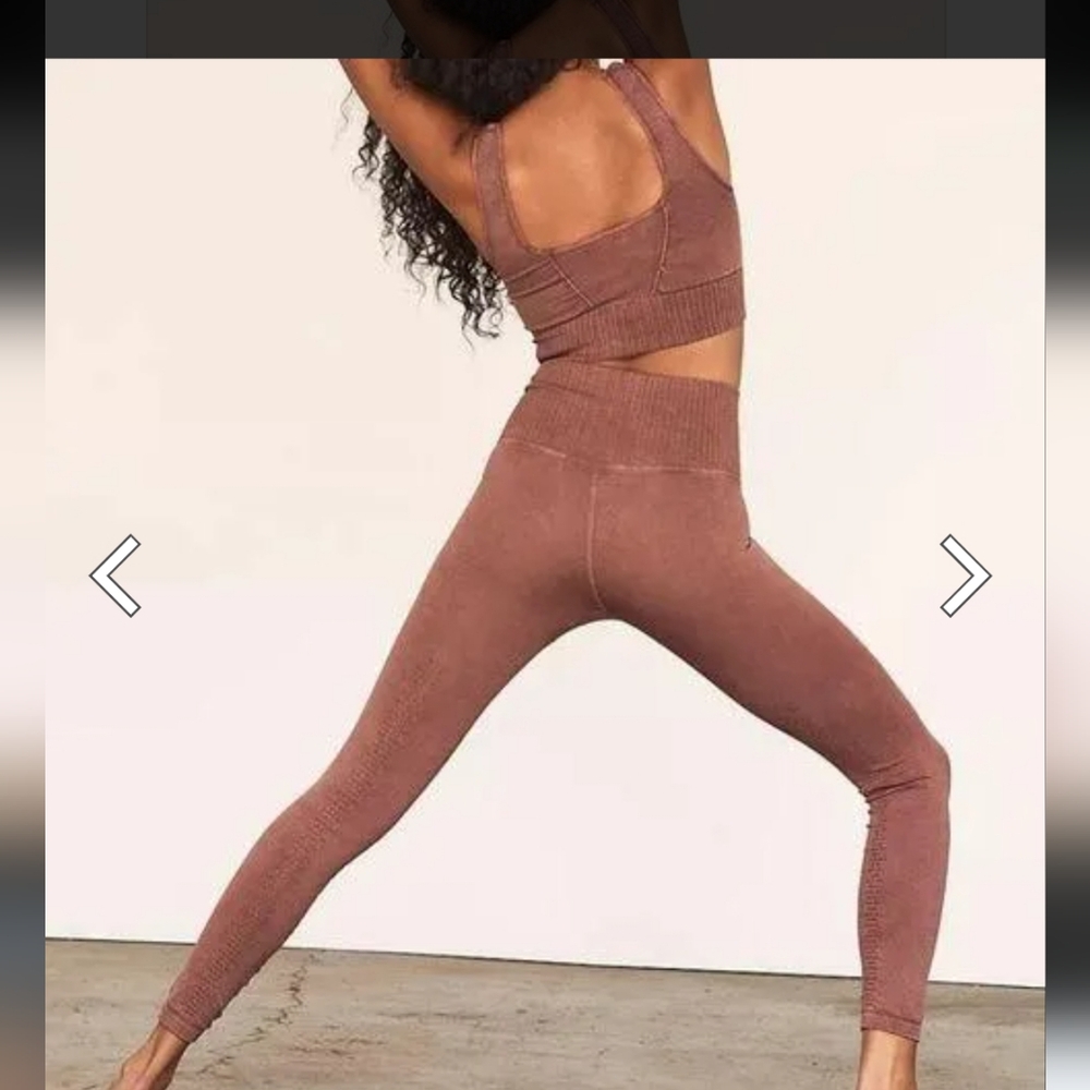 Free People Movement Good Karma Toasted Coconut High Rise 7/8